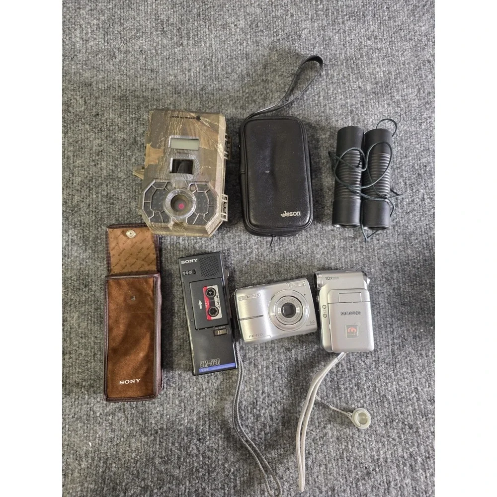 Sony Canon Olympus Camera/electronics Lot AS-IS UNTESTED